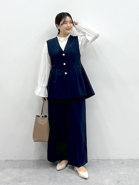 「アイテム（ネックレス）」を使った、gw_maieiさん（レディース・159cm・30代）の冬コーディネート