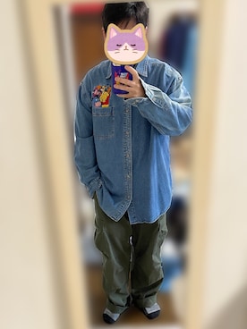「ROTHCO（ロスコ）のアイテム（パンツ）」を使った、ゆうさん（メンズ・166cm）の春コーディネート