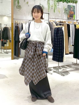 しおりさん(レディース・158cm)の冬コーディネート