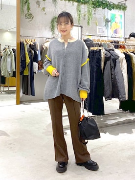 「アイテム（メガネ）」を使った、しおりさん（レディース・158cm・30代）の秋コーディネート