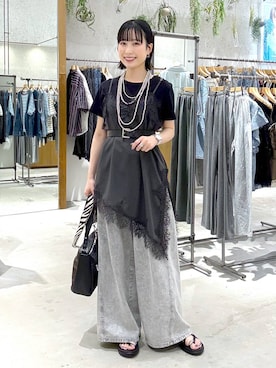 しおりさん（レディース・158cm）の夏コーディネート