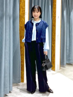 しおりさん（レディース・158cm）の冬コーディネート