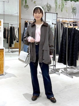 しおりさん（レディース・158cm）の冬コーディネート