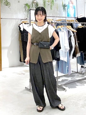 しおりさん(レディース・158cm)の夏コーディネート