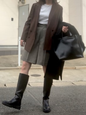 栞さん（レディース・163cm）の冬コーディネート