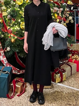 「アイテム（ワンピース/ドレス）」を使った、栞さん（レディース・163cm・20代）の冬コーディネート