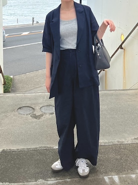 「アイテム（その他アウター）」を使った、栞さん（レディース・163cm・20代）の秋コーディネート