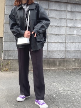 栞さん(レディース・163cm)の春コーディネート