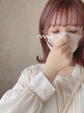 「ノーカラーシャツ」｜「アイテム（ワンピース/ドレス）」を使った、𝘮𝘪        さん（レディース・158cm）の夏コーディネート