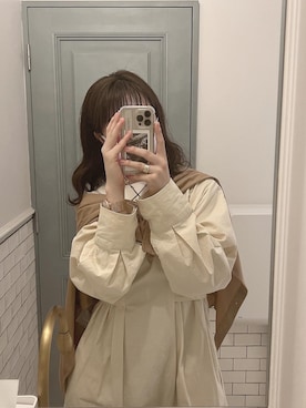 「レーヨンシャツ」｜「アイテム（ワンピース/ドレス）」を使った、𝘮𝘪        さん（レディース・158cm）の秋コーディネート
