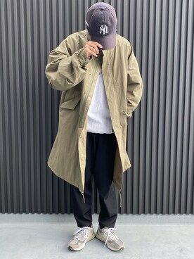 「Graphpaper（グラフペーパー）のアイテム（スラックス）」を使った、SHIRYUさん（メンズ・176cm）の秋コーディネート