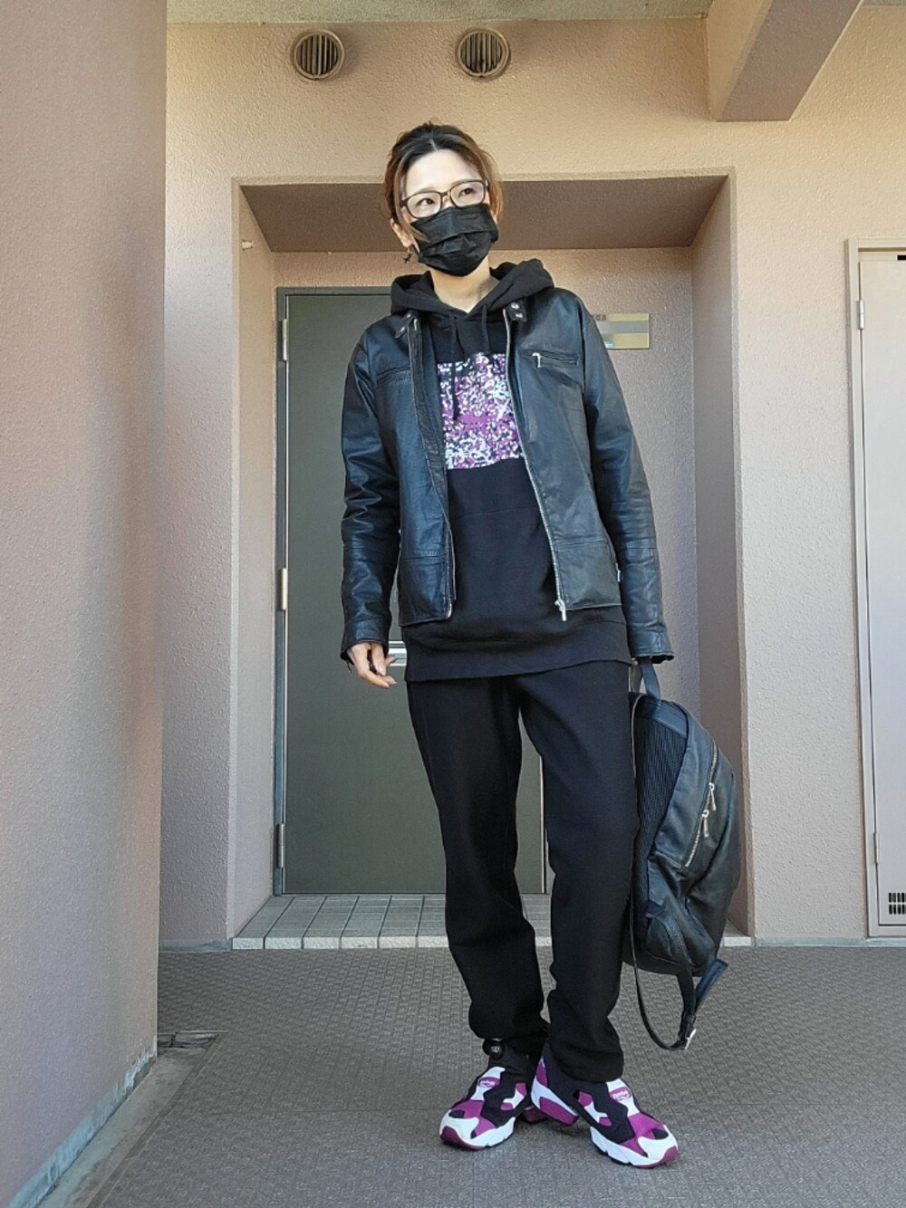 まある(👓)｜SHIMOKITAZAWA RINGOのライダースジャケットを使っ