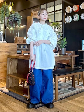 「niko and...（ニコアンド）のアイテム（その他シューズ）」を使った、すなぎもさん（レディース・153cm）の春コーディネート