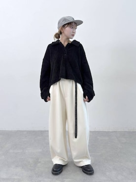 「アイテム（ポロシャツ）」を使った、すなぎもさん（レディース・153cm）の秋コーディネート