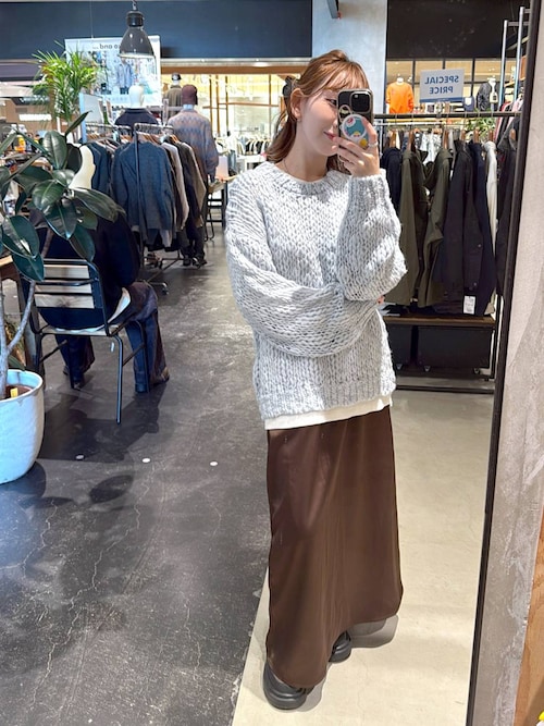 セール】ウールMIXチャンキーニットプルオーバー（ニット/セーター