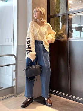 「niko and...（ニコアンド）のアイテム（その他シューズ）」を使った、すなぎもさん（レディース・153cm）の秋コーディネート