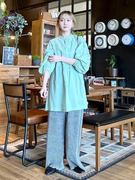 「tiny tiny（ティニーティニー）のアイテム（バッグ）」を使った、すなぎもさん（レディース・153cm）の春コーディネート