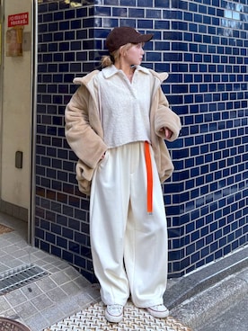 「アイテム（ブルゾン）」を使った、すなぎもさん（レディース・153cm・20代）の秋コーディネート