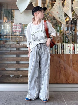 「tiny tiny（ティニーティニー）のアイテム（バッグ）」を使った、すなぎもさん（レディース・153cm）の夏コーディネート