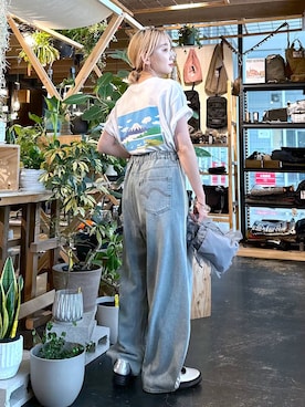 「tiny tiny（ティニーティニー）のアイテム（バッグ）」を使った、すなぎもさん（レディース・153cm）の夏コーディネート