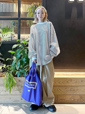 「Fishs Eddy（フィッシュエディ）のアイテム」を使った、すなぎもさん（レディース・153cm）の秋コーディネート