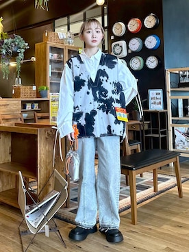 「niko and...（ニコアンド）のアイテム（その他シューズ）」を使った、すなぎもさん（レディース・153cm）の春コーディネート