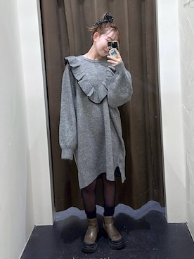 「アイテム（チュニック）」を使った、すなぎもさん（レディース・153cm・20代）の秋コーディネート