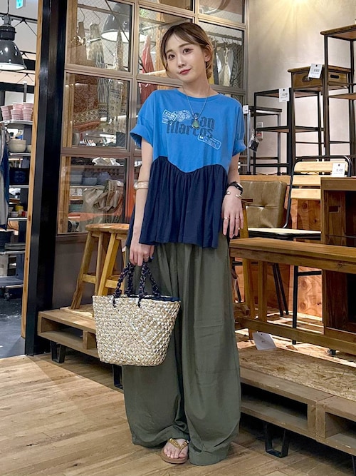yori ヘムフレアトリコットカットソー yoriヘムフレアトリコットカットソー レディース トップス Tシャツ