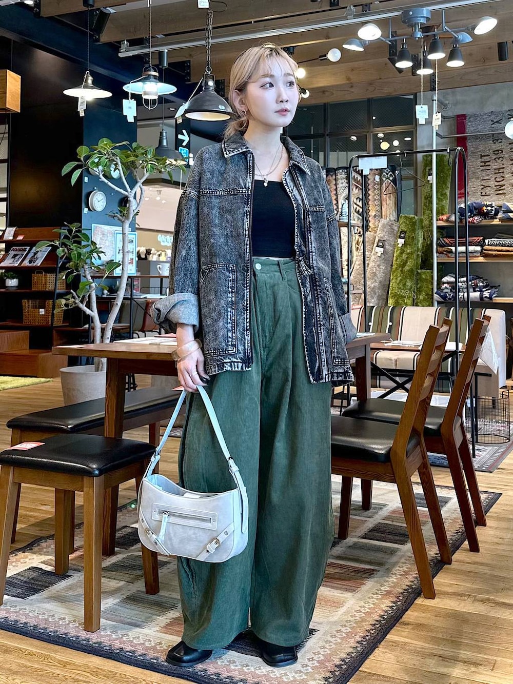 美品‪︎‬ ‪︎☺︎ [NKJ 2024AW]WORK DENIM BLOUSON niko and（ニコアンド）の「【NKJ 2024AW】WORK DENIM