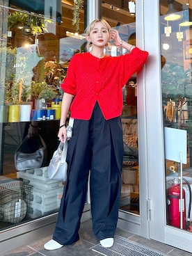 「niko and...（ニコアンド）のアイテム（その他シューズ）」を使った、すなぎもさん（レディース・153cm）の秋コーディネート