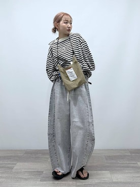 「Fishs Eddy（フィッシュエディ）のアイテム」を使った、すなぎもさん（レディース・153cm）の春コーディネート