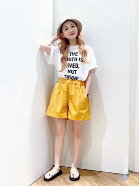 「NUMERALS（ヌメラルズ）のアイテム」を使った、すなぎもさん（レディース・153cm）の夏コーディネート