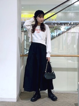 「アイテム（スウェット）」を使った、hazukiさん（レディース・163cm・20代）の秋コーディネート
