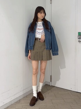 「アイテム（ブルゾン）」を使った、hazukiさん（レディース・163cm）の夏コーディネート