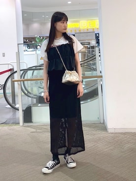 「アイテム（その他トップス）」を使った、hazukiさん（レディース・163cm・20代）の春コーディネート