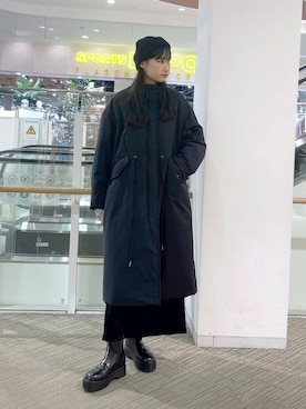 「FREE'S MART（フリーズマート）のアイテム（その他アウター）」を使った、hazukiさん（レディース・163cm）の冬コーディネート