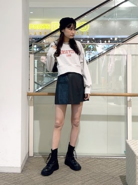 「アイテム（スウェット）」を使った、hazukiさん（レディース・163cm・20代）の秋コーディネート