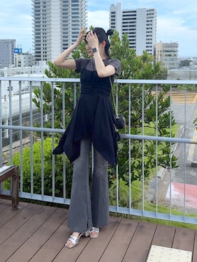 「FREE'S MART（フリーズマート）のアイテム（ワンピース）」を使った、hazukiさん（レディース・163cm）の夏コーディネート