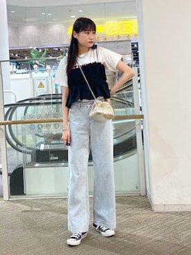 「アイテム（その他トップス）」を使った、hazukiさん（レディース・163cm・20代）の春コーディネート