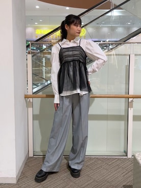 「アイテム（その他トップス）」を使った、hazukiさん（レディース・163cm・20代）の冬コーディネート