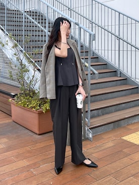 「FREE'S MART（フリーズマート）のアイテム（その他トップス）」を使った、hazukiさん（レディース・163cm）の春コーディネート