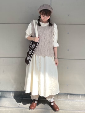 「Samansa Mos2（サマンサ モスモス）のアイテム」を使った、やまもとさん（レディース・161cm）の秋コーディネート