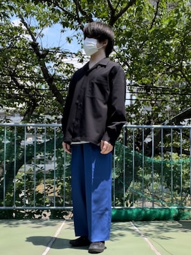 「みんなの白Tフェス」｜「アイテム（タンクトップ）」を使った、naruさん（メンズ・165cm）の春コーディネート