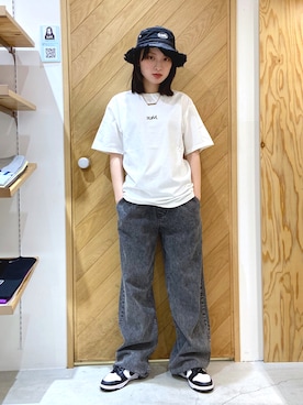 「デニムっていいよね」｜「アイテム（アクセサリー）」を使った、nodokaさん（レディース・161cm）の夏コーディネート