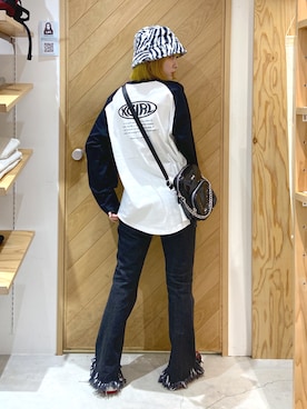「ラグランTシャツ」｜nodokaさん（レディース・161cm）の秋コーディネート