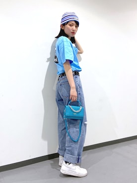 「春カラー」｜「アイテム（ニットキャップ/ビーニー）」を使った、nodokaさん（レディース・161cm）の春コーディネート