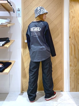 「ラグランTシャツ」｜nodokaさん（レディース・161cm）の秋コーディネート