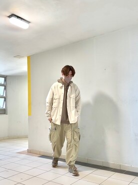 「GOOPiMADE」｜「アイテム（ジャケット/アウター）」を使った、MC Chanさん（メンズ・174cm）の冬コーディネート