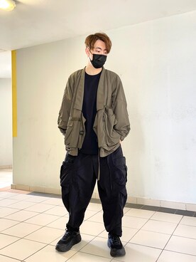 「kimono」｜「アイテム（パンツ）」を使った、MC Chanさん（メンズ・174cm）の秋コーディネート