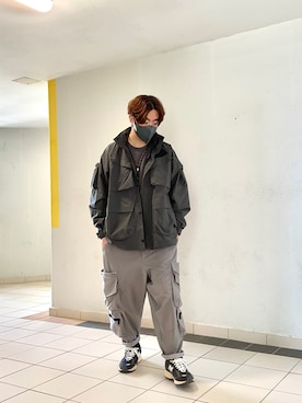 「GOOPiMADE」｜「アイテム（ジャケット/アウター）」を使った、MC Chanさん（メンズ・174cm）の春コーディネート